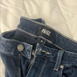 Paige Dark Blue Denim Jeans